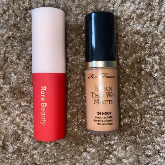 TOO FACED BORN THIS WAY FOUNDATION, RARE BEAUTY LIPSTICK - Picture 1 of 1